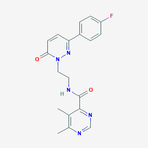 N-[2-[3-(4-Fluorophenyl)-6-oxopyridazin-1-yl]ethyl]-5,6-dimethylpyrimidine-4-carboxamide