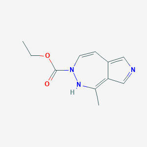 molecular formula C11H13N3O2 B300327 ethyl 1-methyl-2H-pyrrolo[3,4-d]diazepine-3-carboxylate 