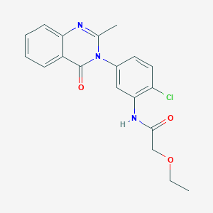 N-(2-chloro-5-(2-methyl-4-oxoquinazolin-3(4H)-yl)phenyl)-2-ethoxyacetamide