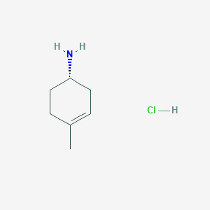 molecular formula C7H14ClN B3003279 (1S)-4-甲基环己-3-烯-1-胺;盐酸盐 CAS No. 2580102-53-8