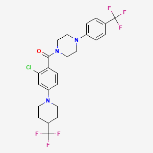 1-{2-Chloro-4-[4-(trifluoromethyl)piperidin-1-yl]benzoyl}-4-[4-(trifluoromethyl)phenyl]piperazine