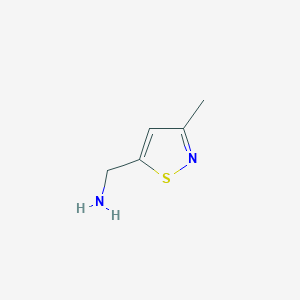 molecular formula C5H8N2S B3003288 (3-Methylisothiazol-5-yl)methanamine CAS No. 40064-67-3