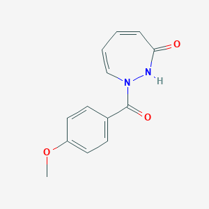 molecular formula C13H12N2O3 B300329 1-(4-methoxybenzoyl)-1,2-dihydro-3H-1,2-diazepin-3-one 