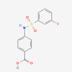 molecular formula C13H10FNO4S B3003304 4-((3-Fluorophenyl)sulfonamido)benzoic acid CAS No. 708293-25-8