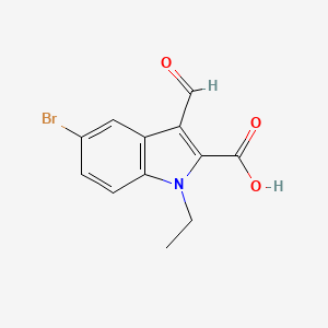 5-bromo-1-ethyl-3-formyl-1H-indole-2-carboxylic acid
