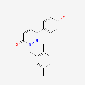 molecular formula C20H20N2O2 B3003311 2-(2,5-二甲基苄基)-6-(4-甲氧基苯基)吡哒嗪-3(2H)-酮 CAS No. 923076-50-0