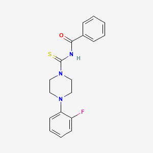 N-[4-(2-fluorophenyl)piperazine-1-carbothioyl]benzamide