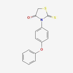 molecular formula C15H11NO2S2 B3003321 3-(4-Phenoxyphenyl)-2-thioxothiazolidin-4-one CAS No. 500145-11-9