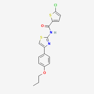 5-chloro-N-[4-(4-propoxyphenyl)-1,3-thiazol-2-yl]thiophene-2-carboxamide