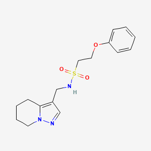 2-phenoxy-N-((4,5,6,7-tetrahydropyrazolo[1,5-a]pyridin-3-yl)methyl)ethanesulfonamide