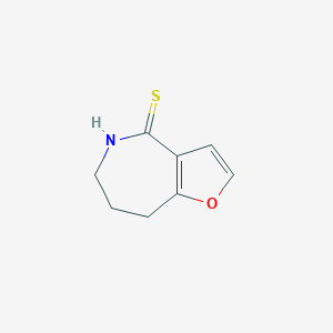molecular formula C8H9NOS B3003333 5,6,7,8-四氢-4H-呋喃[3,2-c]氮杂卓-4-硫酮 CAS No. 478047-92-6