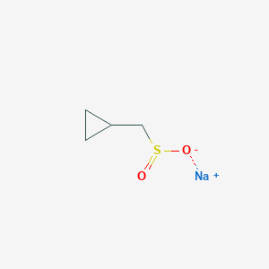molecular formula C4H7NaO2S B3003344 Sodium cyclopropylmethanesulfinate CAS No. 1162683-66-0
