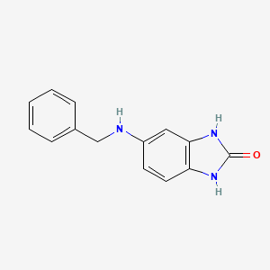molecular formula C14H13N3O B3003365 5-(benzylamino)-2,3-dihydro-1H-1,3-benzodiazol-2-one CAS No. 885006-52-0