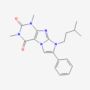 2,4-Dimethyl-6-(3-methylbutyl)-7-phenylpurino[7,8-a]imidazole-1,3-dione
