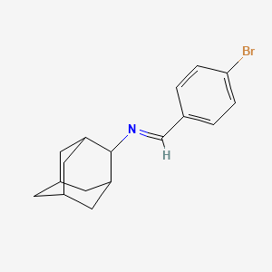molecular formula C17H20BrN B3003379 N-(2-adamantyl)-1-(4-bromophenyl)methanimine CAS No. 324016-93-5