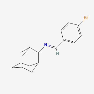 molecular formula C17H20BrN B3003379 N-(2-金刚烷基)-1-(4-溴苯基)甲亚胺 CAS No. 324016-93-5