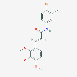 molecular formula C19H20BrNO4 B3003384 N-(4-bromo-3-methylphenyl)-3-(2,3,4-trimethoxyphenyl)acrylamide CAS No. 329778-45-2