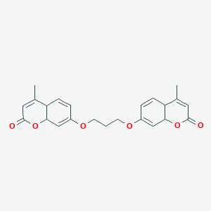 molecular formula C23H24O6 B300339 4-methyl-7-{3-[(4-methyl-2-oxo-4a,8a-dihydro-2H-chromen-7-yl)oxy]propoxy}-4a,8a-dihydro-2H-chromen-2-one 