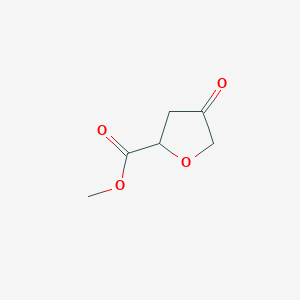 molecular formula C6H8O4 B3003395 4-氧代四氢呋喃-2-羧酸甲酯 CAS No. 98136-12-0