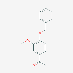molecular formula C16H16O3 B030034 1-(4-(苄氧基)-3-甲氧基苯基)乙酮 CAS No. 1835-11-6