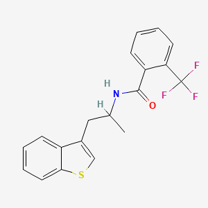 N-(1-(benzo[b]thiophen-3-yl)propan-2-yl)-2-(trifluoromethyl)benzamide