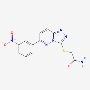 2-((6-(3-Nitrophenyl)-[1,2,4]triazolo[4,3-b]pyridazin-3-yl)thio)acetamide