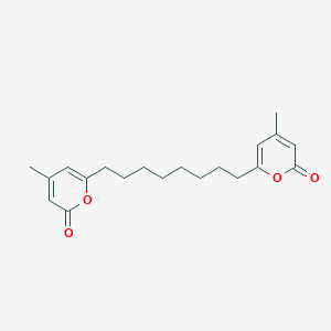 molecular formula C20H26O4 B300342 4-methyl-6-[8-(4-methyl-2-oxo-2H-pyran-6-yl)octyl]-2H-pyran-2-one 