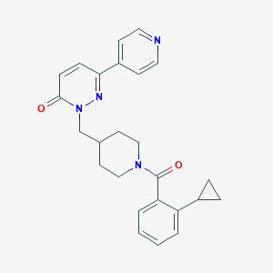 2-{[1-(2-Cyclopropylbenzoyl)piperidin-4-yl]methyl}-6-(pyridin-4-yl)-2,3-dihydropyridazin-3-one