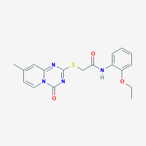 N-(2-ethoxyphenyl)-2-(8-methyl-4-oxopyrido[1,2-a][1,3,5]triazin-2-yl)sulfanylacetamide