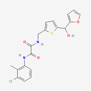 N1-(3-chloro-2-methylphenyl)-N2-((5-(furan-2-yl(hydroxy)methyl)thiophen-2-yl)methyl)oxalamide