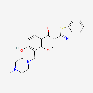 3-(1,3-benzothiazol-2-yl)-7-hydroxy-8-[(4-methylpiperazin-1-yl)methyl]-4H-chromen-4-one