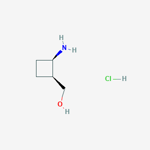 molecular formula C5H12ClNO B3003441 [(1S,2R)-2-Aminocyclobutyl]methanol;hydrochloride CAS No. 2460740-31-0