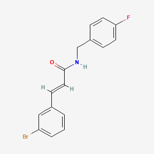 molecular formula C16H13BrFNO B3003442 3-(3-bromophenyl)-N-(4-fluorobenzyl)acrylamide CAS No. 647031-69-4