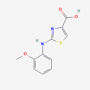 molecular formula C11H10N2O3S B3003444 2-(2-Methoxy-phenylamino)-thiazole-4-carboxylic acid CAS No. 165682-74-6