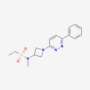 molecular formula C16H20N4O2S B3003459 N-Methyl-N-[1-(6-phenylpyridazin-3-yl)azetidin-3-yl]ethanesulfonamide CAS No. 2380168-09-0