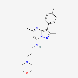 2,5-dimethyl-3-(4-methylphenyl)-N-[3-(morpholin-4-yl)propyl]pyrazolo[1,5-a]pyrimidin-7-amine