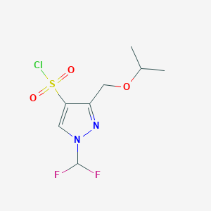 1-(difluoromethyl)-3-(isopropoxymethyl)-1H-pyrazole-4-sulfonyl chloride