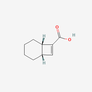 molecular formula C9H12O2 B3003493 (1S,6S)-Bicyclo[4.2.0]oct-7-ene-7-carboxylic acid CAS No. 2248290-95-9