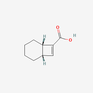 molecular formula C9H12O2 B3003493 (1S,6S)-双环[4.2.0]辛-7-烯-7-甲酸 CAS No. 2248290-95-9