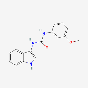 molecular formula C16H15N3O2 B3003500 1-(1H-indol-3-yl)-3-(3-methoxyphenyl)urea CAS No. 941879-15-8