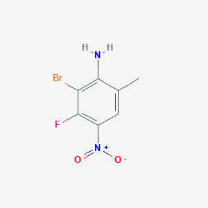 molecular formula C7H6BrFN2O2 B3003507 2-Bromo-3-fluoro-6-methyl-4-nitroaniline CAS No. 1779124-22-9