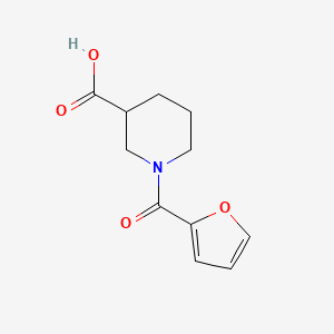molecular formula C11H13NO4 B3003514 1-(furan-2-carbonyl)piperidine-3-carboxylic Acid CAS No. 436093-09-3