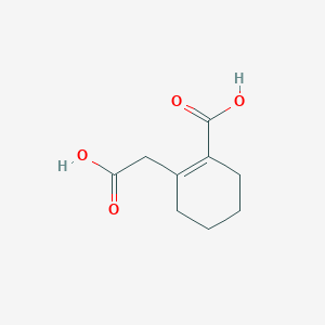 molecular formula C9H12O4 B3003519 2-(Carboxymethyl)-1-cyclohexene-1-carboxylic acid CAS No. 63177-18-4