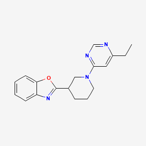 2-[1-(6-Ethylpyrimidin-4-yl)piperidin-3-yl]-1,3-benzoxazole