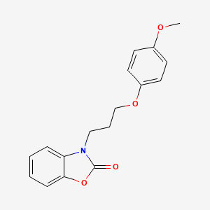 molecular formula C17H17NO4 B3003529 3-[3-(4-Methoxy-phenoxy)-propyl]-3H-benzooxazol-2-one CAS No. 609335-37-7