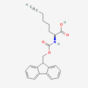 molecular formula C23H23NO4 B3003531 (2s)-2-(Fmoc-amino)-7-octynoic acid CAS No. 1097192-06-7