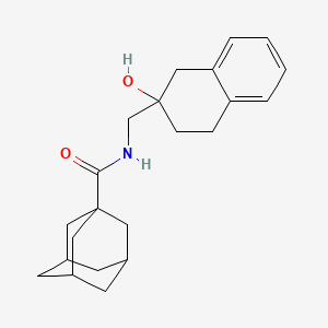 (3r,5r,7r)-N-((2-hydroxy-1,2,3,4-tetrahydronaphthalen-2-yl)methyl)adamantane-1-carboxamide