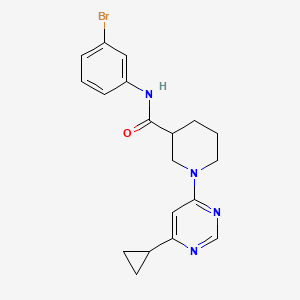 N-(3-bromophenyl)-1-(6-cyclopropylpyrimidin-4-yl)piperidine-3-carboxamide