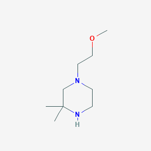 molecular formula C9H20N2O B3003590 1-(2-Methoxyethyl)-3,3-dimethylpiperazine CAS No. 1225500-78-6