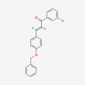 molecular formula C22H17BrO2 B3003604 (2E)-3-[4-(苄氧基)苯基]-1-(3-溴苯基)丙-2-烯-1-酮 CAS No. 358656-11-8